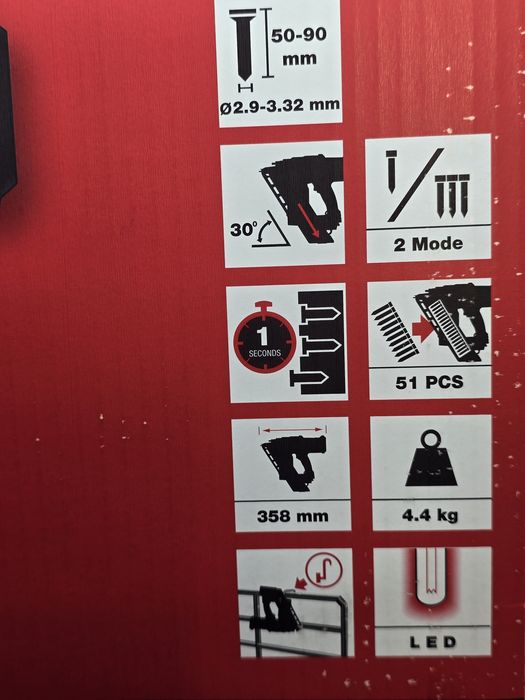 Акумулаторен такер за пирони от 5 до 9 см Milwaukee M18 FFN-0X