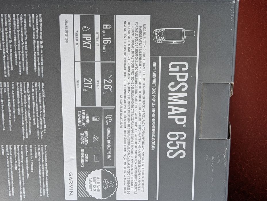 NOU - Navigatie/GPS Outdoor Garmin GPSMAP 65S - Multi Band - Topo