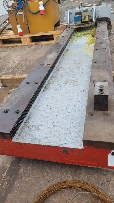 glisiera masa rectificata de precizie suport cu cremaliera si carucior