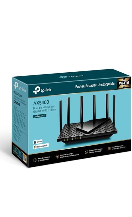 Router Wireless Wi-Fi 6 TP-Link Archer Ax73 +Range Extender  AC1750