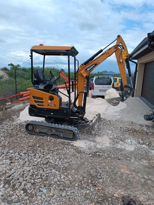 Услуги с мини багер 4 броя кофи 30 45 60см и планировъчна