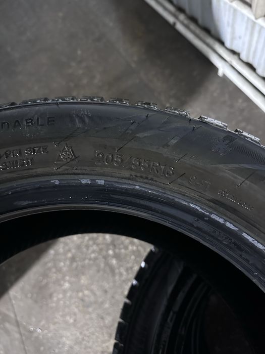 Шипы 205/55/r16 почти новый