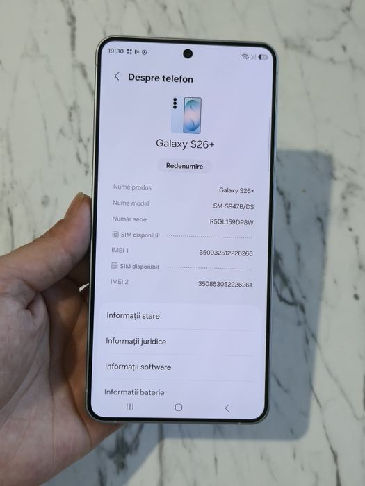 Vand/Schimb Samsung S26 Plus 256gb