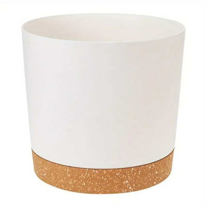 Саксия за растения с подложка имитираща бамбуков дизайн