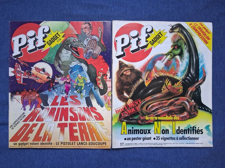 ЛОТ Стари Френски Списания Pif Gadjet / 1978 - 1980 год.