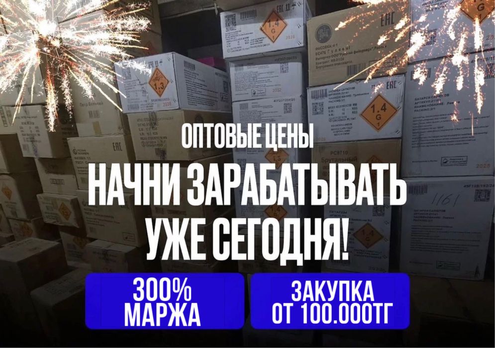 Салют оптом, фейерверк со склада, низкие цены