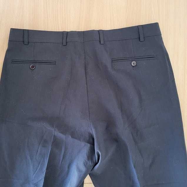 Pantaloni barbati stofa maro inchis cafea 52 L-XL 94cm
