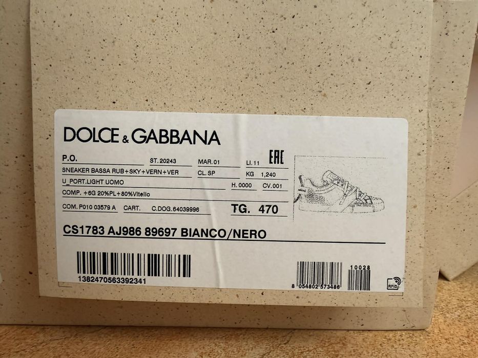 Кожени маратонки/кецове/ обувки на Dolce & Gabbana D&G