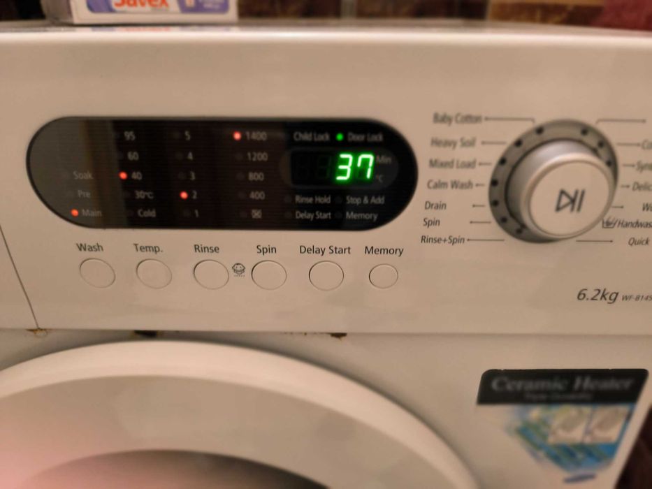 Пералня Самсунг 6.2кг с керамичен нагревател