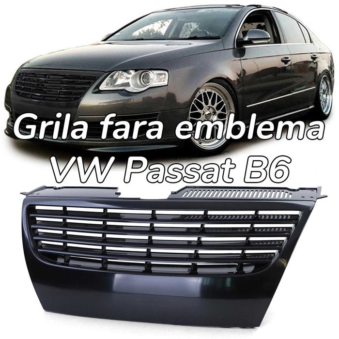Grila sport tuning fara emblema VW Passat B6 3C NOU