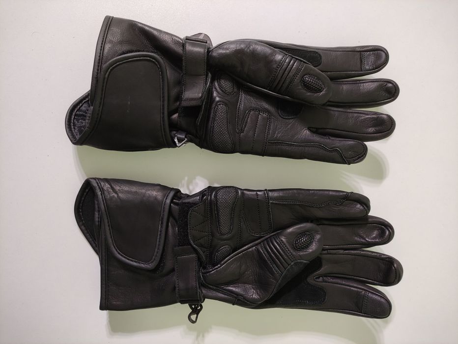 Manusi moto piele naturala SM Blade Long Black Carbon S, M, L, XL, 2XL