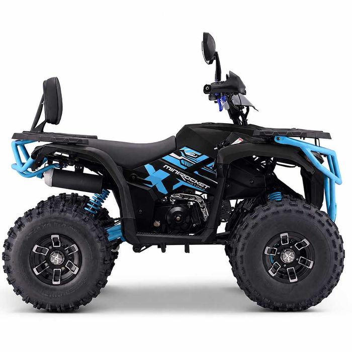 Atv 125cc MNR Troodon Deluxe 8" semi-automat 4T benzina negru/albastru