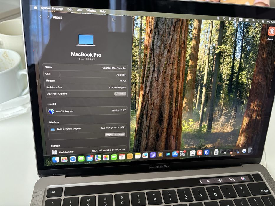MacBook Pro M1 16GB RAM 512GB HDD
