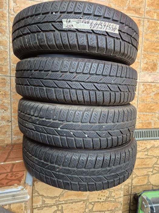 Vând cauciucuri 155/65/14 M+S set complet imp Germania//Semperit//