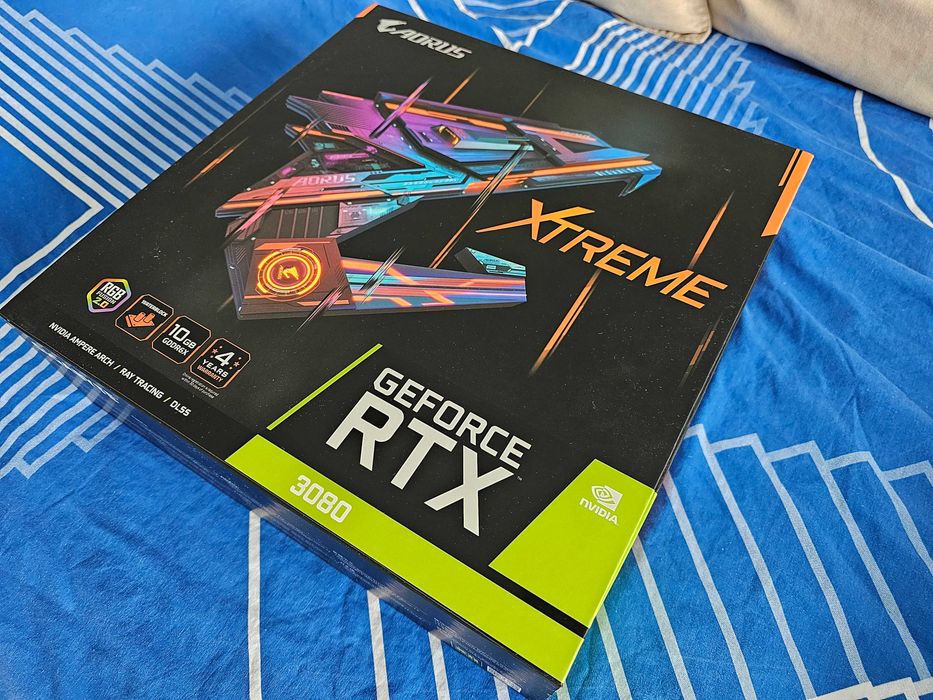 2БР RTX3080 XTREME WATERFORCE Asus EKWB Gigabyte Aorus Geforce  видеокарта videokarta VGA водно охлаждане