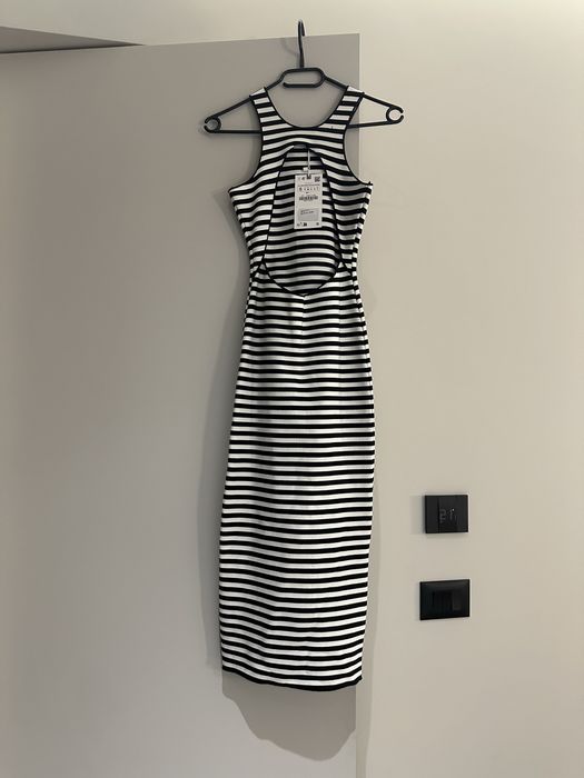 Massimo Dutti рокля естественна кожа