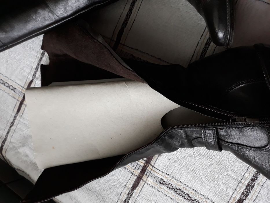 Cizme maro piele naturala