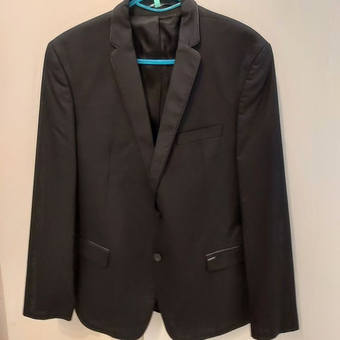 Мъжки костюм черен Teodor