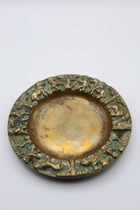 Scrumiera veche de bronz