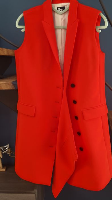 Дълго сако -рокля без ръкави