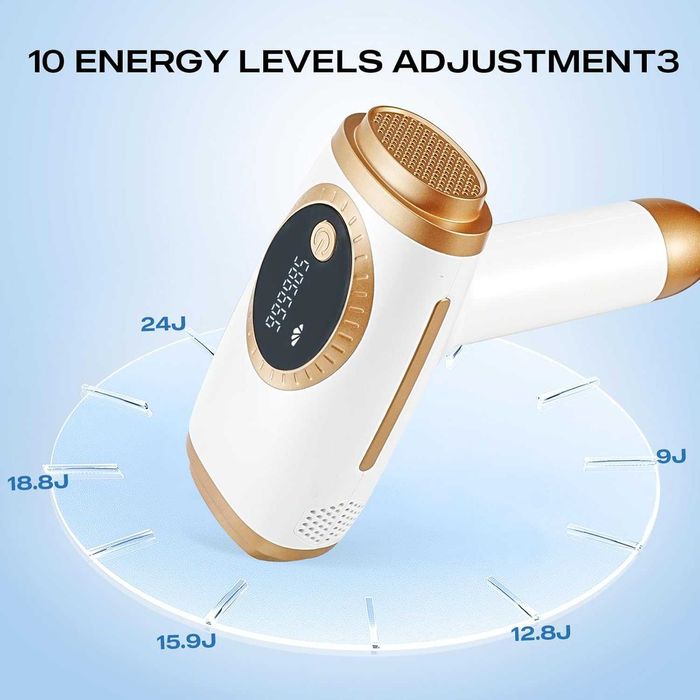 Epilator Laser IPL cu Răcire 4°C, 3 Funcții si 9 Niveluri