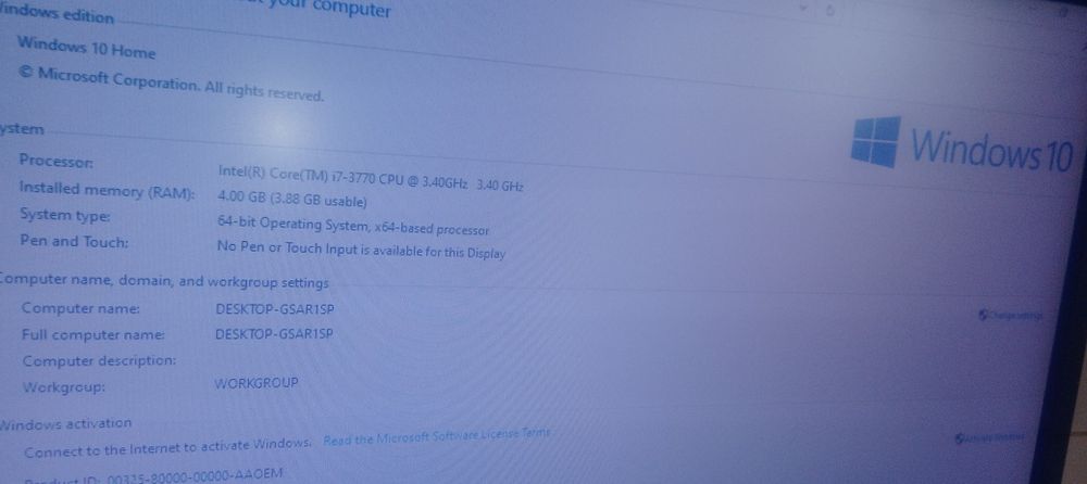 Desktop  hp- i7 complet