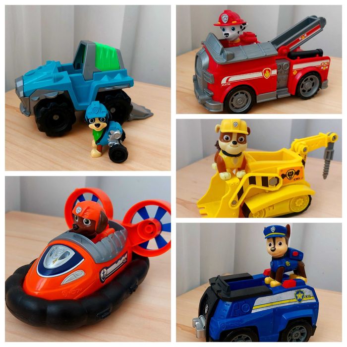 Patrula catelusilor - 5 vehicule si catelusi