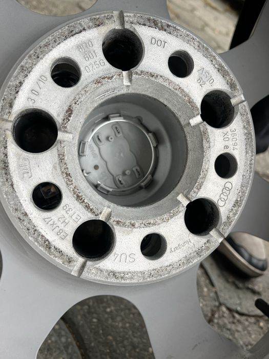 Jante aliaj 5x112mm, anvelope iarna 225/55 R17 Audi A4 B8 B9, A6 C6 C7