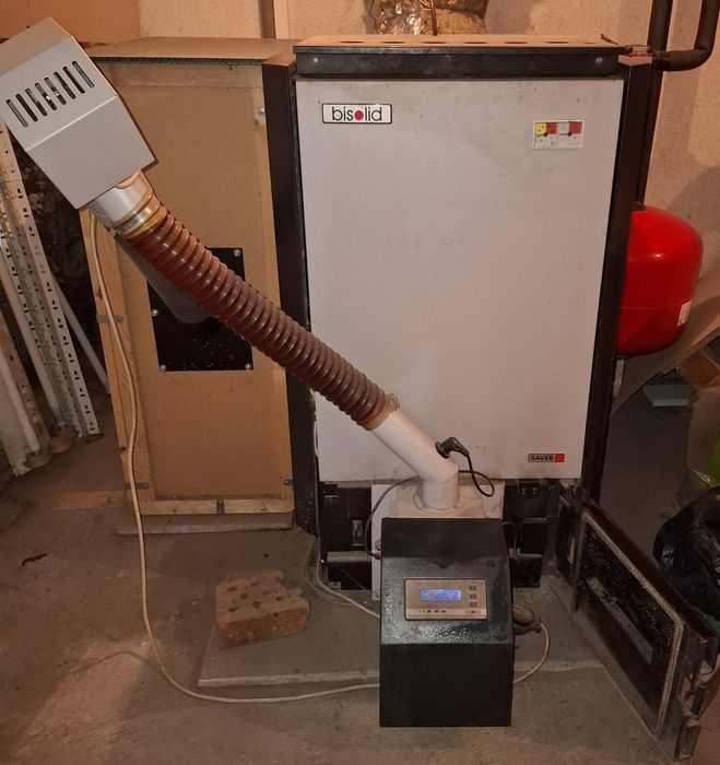 Комбиниран котел на пелети и дърва, Bisolid, 35 KW