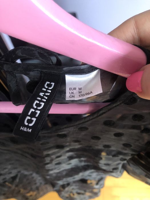 Черна лятна рокля HM