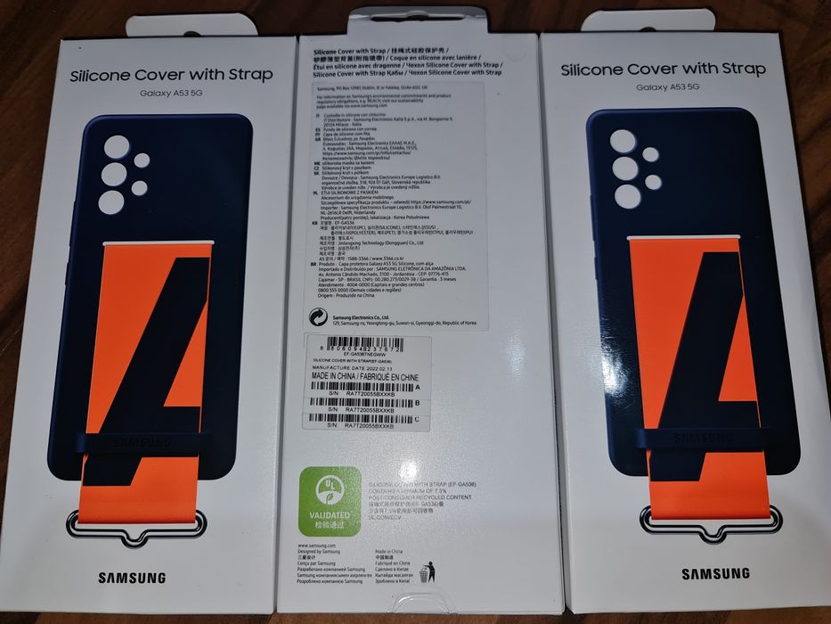 Husa originala Samsung Silicone Cover with Strap Galaxy A53 5G A536