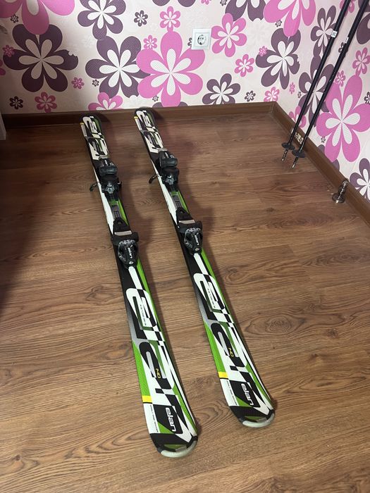 Лыжи Elan 140 см +крепление+палки