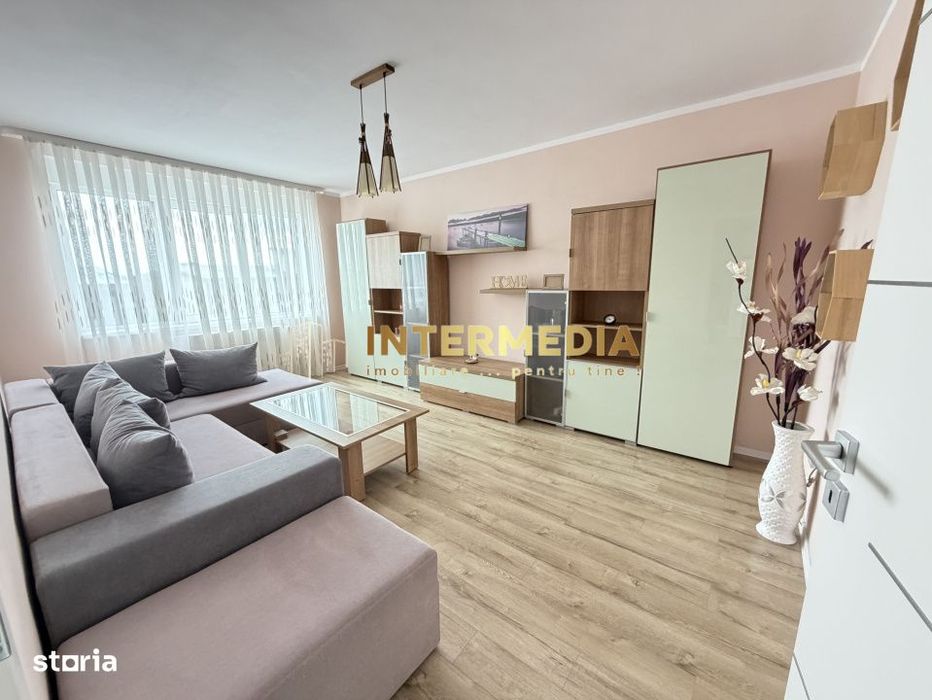 Apartament 2 camere Decomnadat 63 mp Clima Parcare Finisat Mobilat Uti