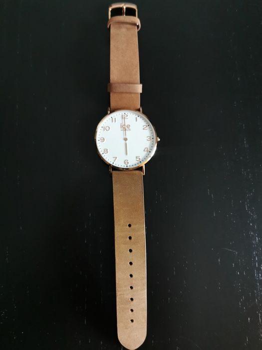 Ceas unisex Ice Watch, curea de piele maro