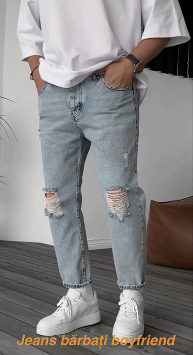 Vand jeans barbati, model boyfriend