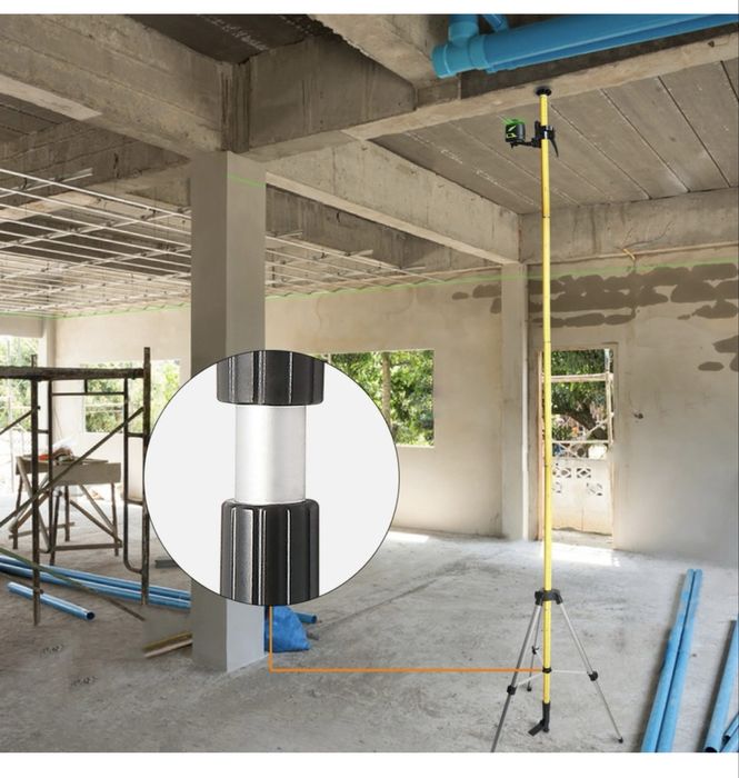 Телескопичен статив 370см Huepar LP36 за лазерен нивелир