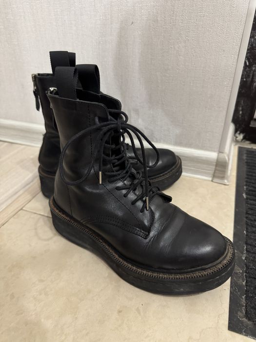 Зимние сапоги кожа