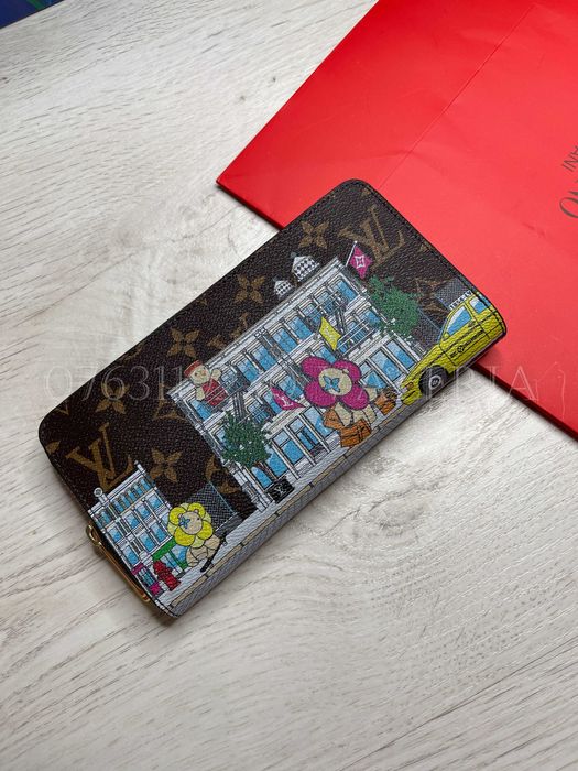 Portofel Louis Vuitton - zippy imprimat Galben