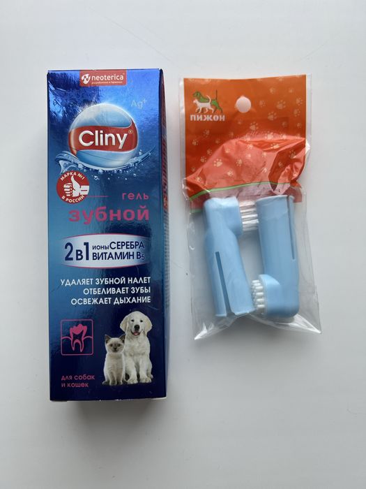 Набор для ухода за зубами животных Cliny