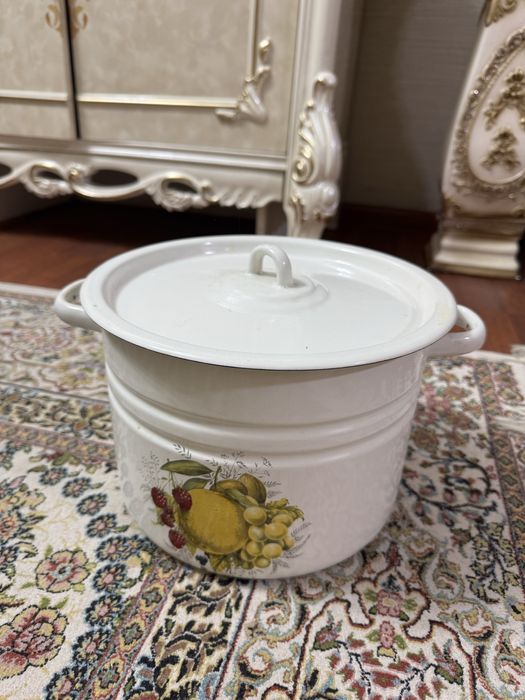 Эмалированный россиское кастрюля 8 литр