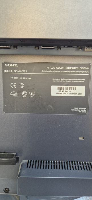 Monitor Sony SDM-HX73