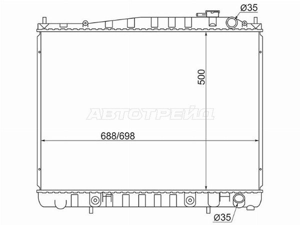 Радиатор Nissan Terrano