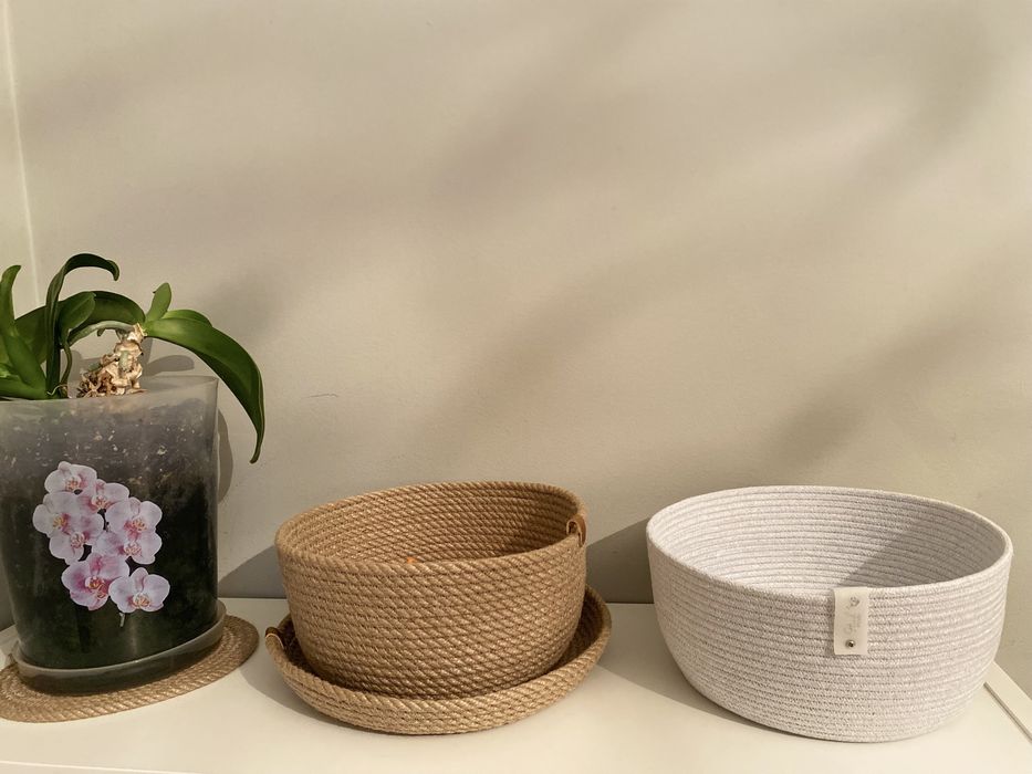 Корзина из джута