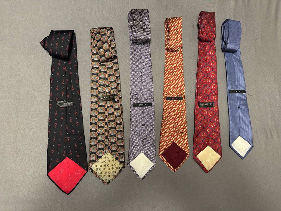 Колекция от 100 маркови вратовръзкиGucci,Dior,Kenzo,Yves Saint Laurent