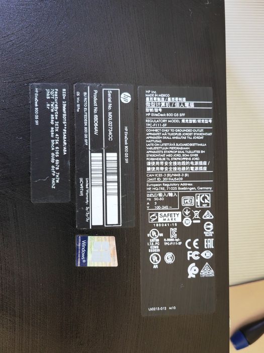 HP EliteDesk 800 G5 SFF, Intel Core i7-9700 (8-ядрен, 3.00~4.70 GHz), 16 GB DDR4-2666 (1x16GB), 512 GB SSD-NVMe, Windows 11 Pro