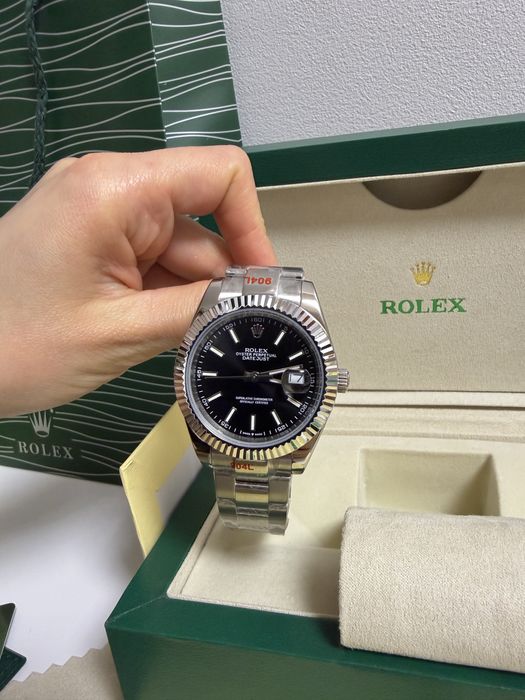 Ceas Rolex DATEJUST 40mm/Silver/Black Dial