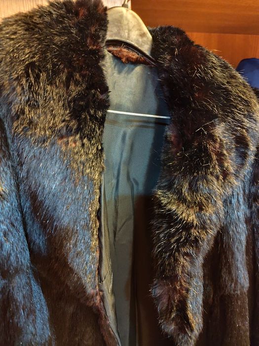 Haină damă din blană naturală de iepure, mărimea M, made in Germany