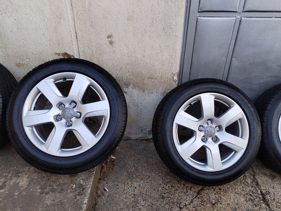 Jante Aluminiu Audi A6 C7 5x112 R17 +Anvelope Noi de Vară 225 55 R17