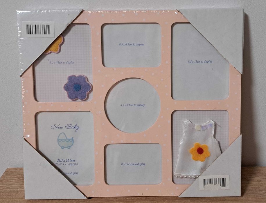 НОВА Бебешка рамка за момиче (за 6 снимки)