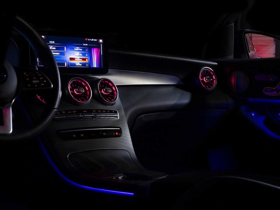 Grile Ventilatie Iluminate 64 culori Mercedes C-Class / GLC Fata/Spate